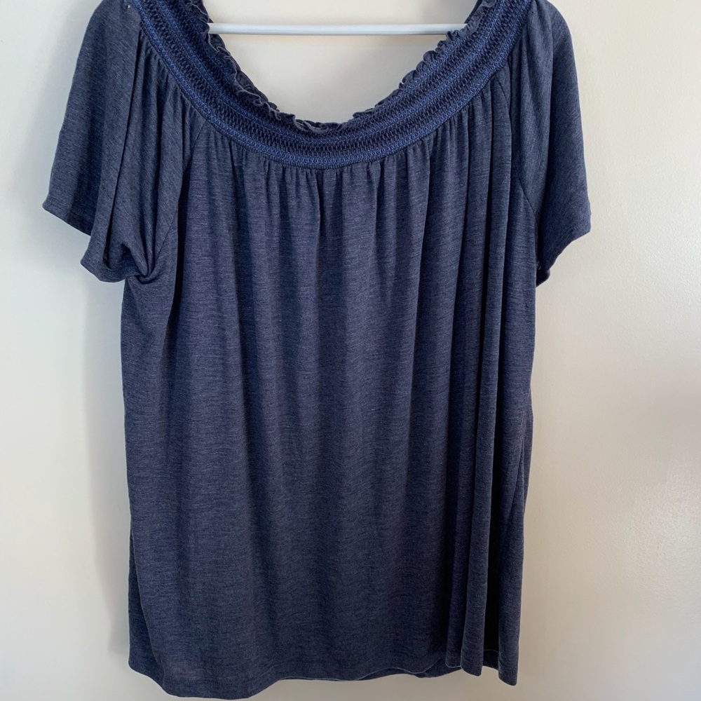 Lord  and Taylor Plus Size Blue Top NWT